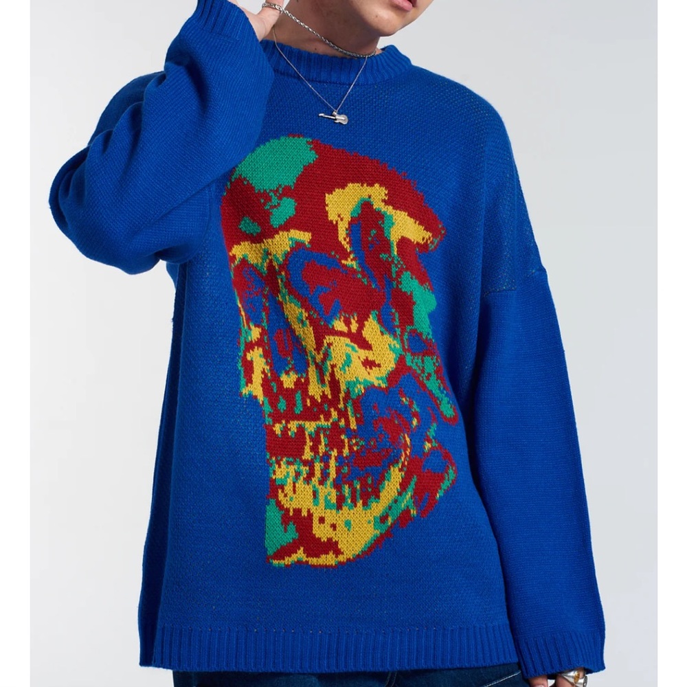 The Ragged Priest Skull Knit Sweater